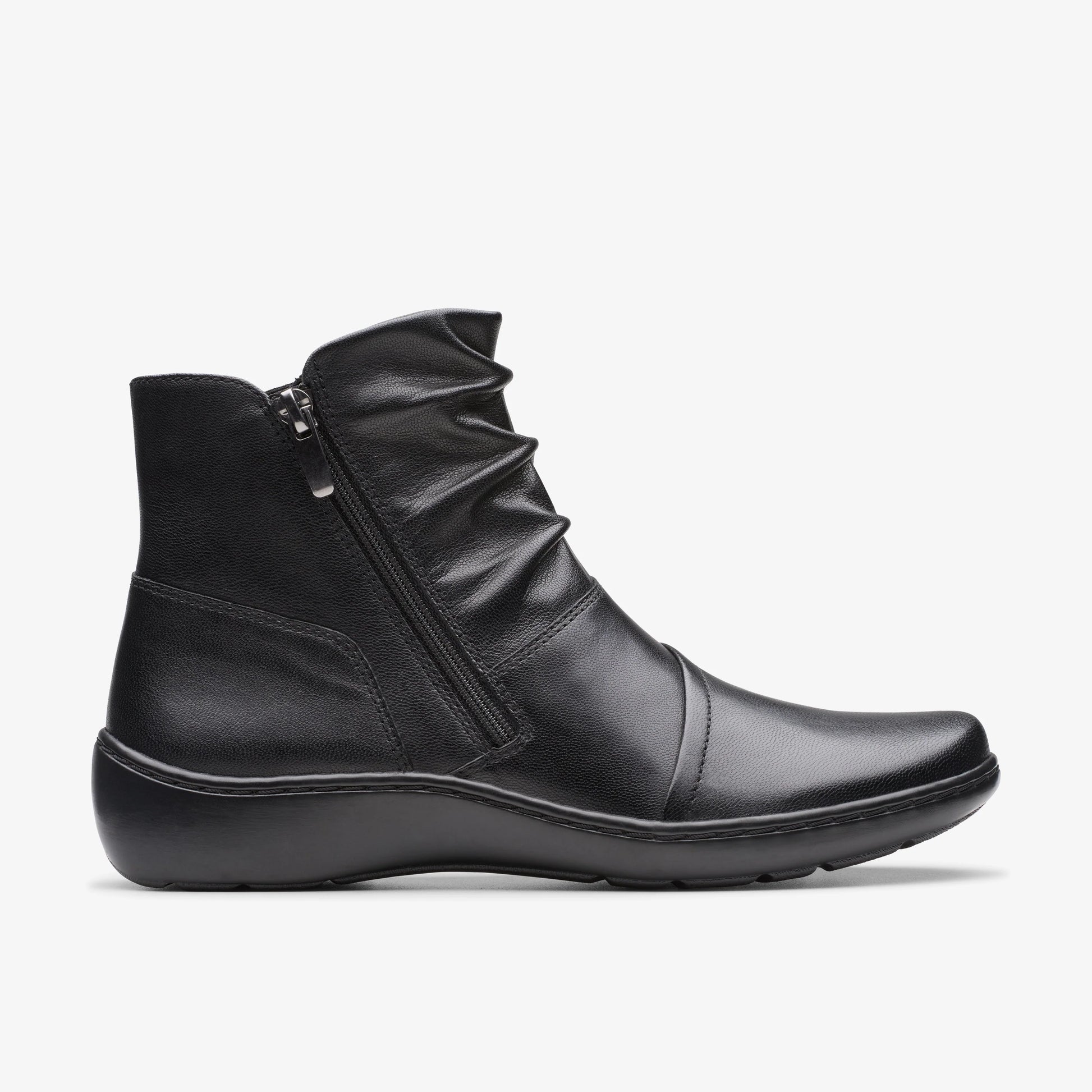 Botas De La Marca Clarks  Para Mujer Modelo Cora Pace Black Leather En Color Negro