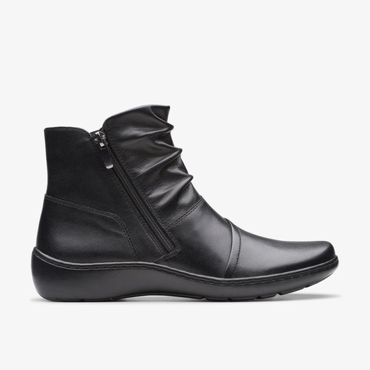 Botas De La Marca Clarks  Para Mujer Modelo Cora Pace Black Leather En Color Negro