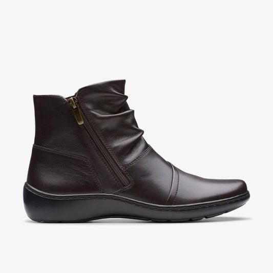 Botas De La Marca Clarks  Para Mujer Modelo Cora Pace Chocolate Lea En Color Marrón