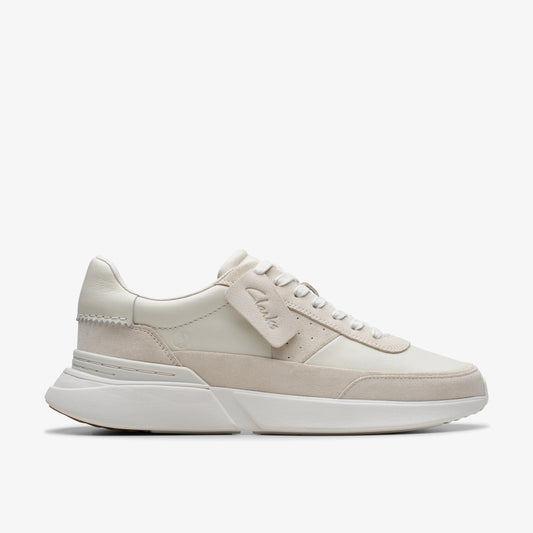 Sneakers De La Marca Clarks  Para Hombre Modelo Craft Pace White Leather En Color Blanco