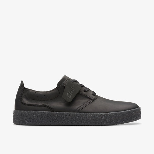Zapatos Casual De La Marca Clarks Para Hombre Modelo Streethilllace Black Leather En Color Negro
