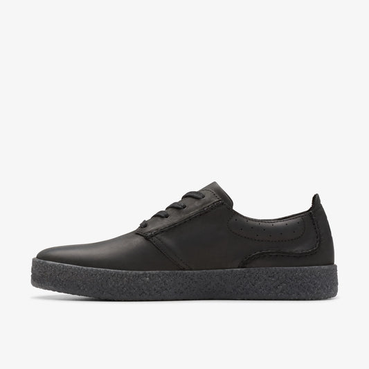 Zapatos Casual De La Marca Clarks Para Hombre Modelo Streethilllace Black Leather En Color Negro
