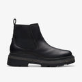 CLARKS Hencroftstepwp Black Leather, zwart laarzen voor dames bij Tascón