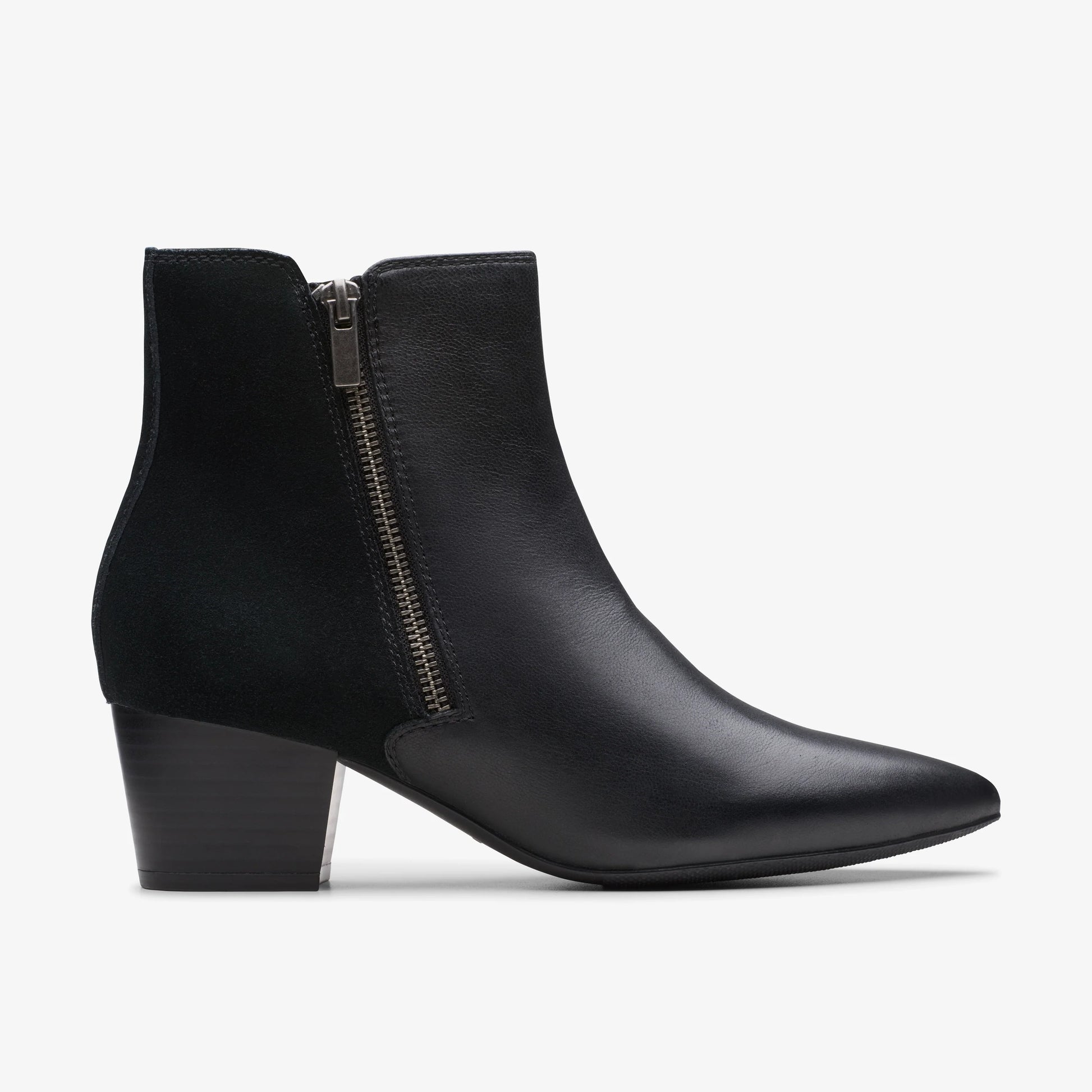 Botas De La Marca Clarks  Para Mujer Modelo Ellanie Vibe Black Leather En Color Negro