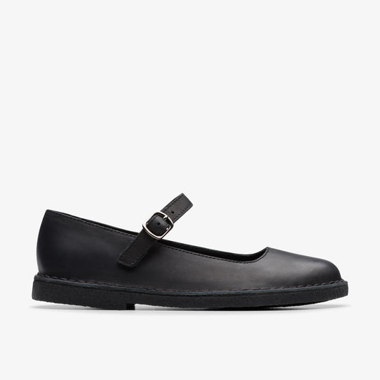 Sandalias De La Marca Clarks  Para Mujer Modelo Desert Jane Black Leather En Color Negro