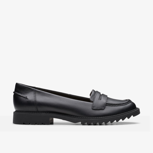 Zapatos Casual De La Marca Clarks  Para Mujer Modelo Griffin Milly2 Black Leather En Color Negro
