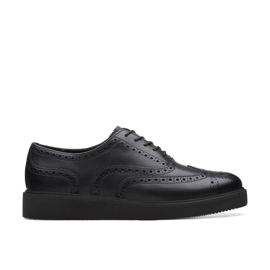 Zapatos Casual De La Marca Clarks  Para Mujer Modelo Glicklybrogue2 Black Leather En Color Negro