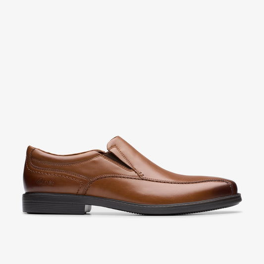 Zapatos De Vestir De La Marca Clarks  Para Hombre Modelo Dresslite Step Dark Tan Lea En Color Marrón