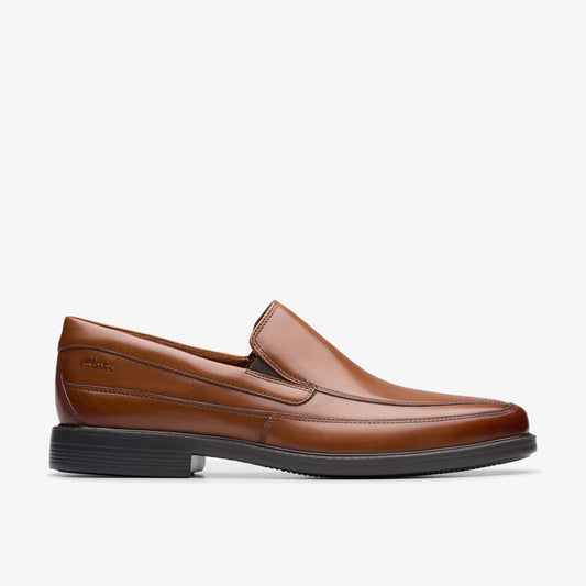 Zapatos De Vestir De La Marca Clarks  Para Hombre Modelo Cosgrove Free Dark Tan Lea En Color Marrón