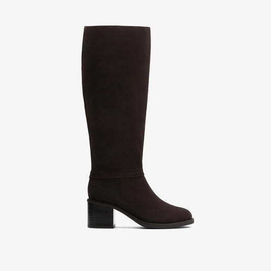 Botas De La Marca Clarks  Para Mujer Modelo Chamberly Hi Dark Brown Suede En Color Marrón