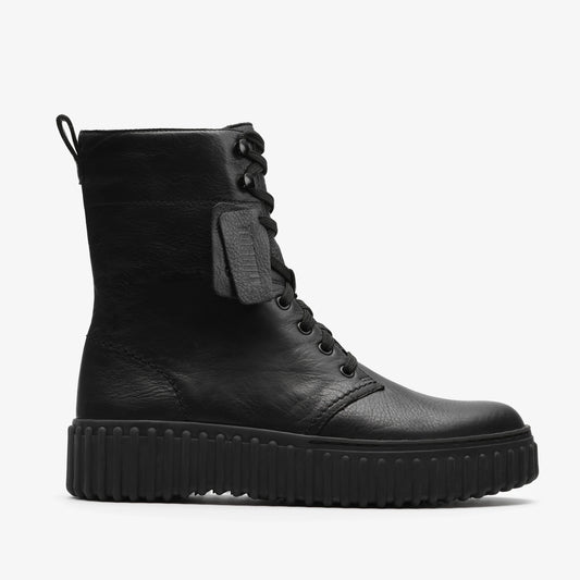 Botas De La Marca Clarks  Para Mujer Modelo Torhill Style Black Leather En Color Negro