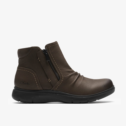 Botas De La Marca Clarks  Para Mujer Modelo Certina Ruby Dark Grey Lea En Color Gris