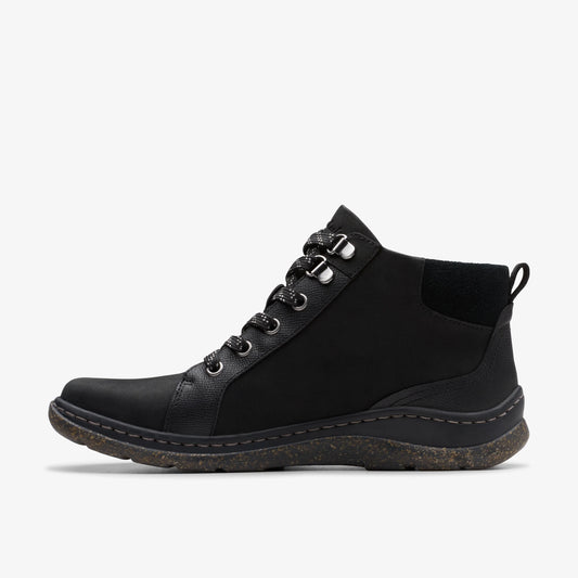 Botas De La Marca Clarks  Para Mujer Modelo Orlene Top Wp Black Nubuck En Color Negro