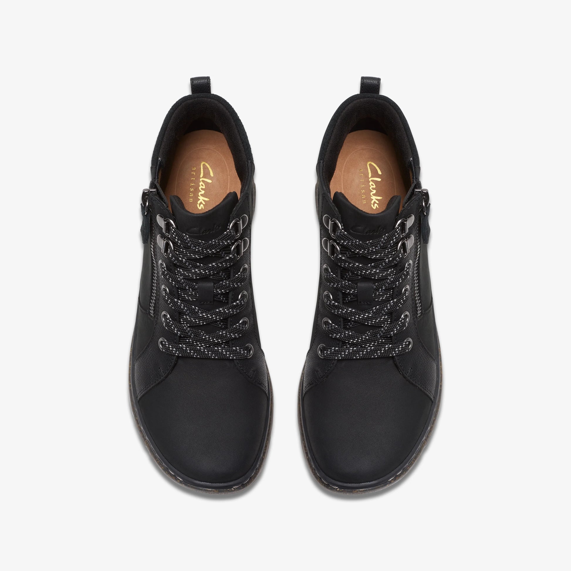 Botas De La Marca Clarks  Para Mujer Modelo Orlene Top Wp Black Nubuck En Color Negro