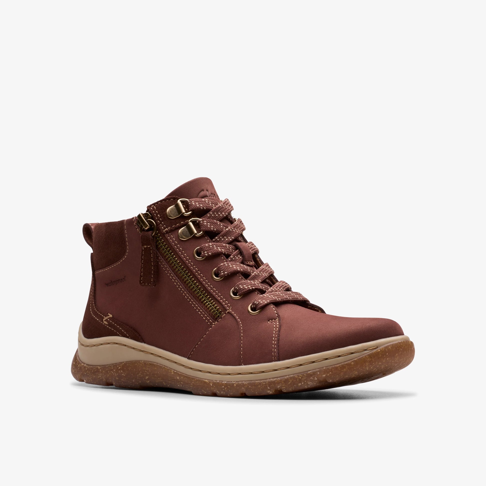 Botas De La Marca Clarks  Para Mujer Modelo Orlene Top Wp British Tan Nbk En Color Marrón