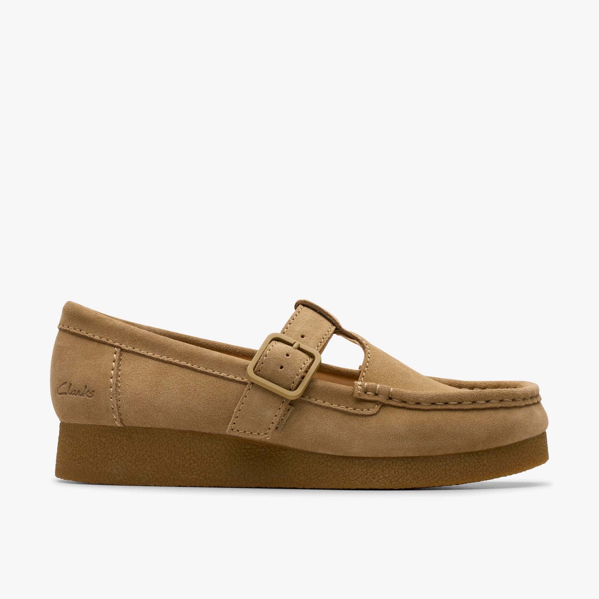 Zapatos Casual De La Marca Clarks  Para Mujer Modelo Wallabeeevobar Dark Sand Suede En Color Marrón