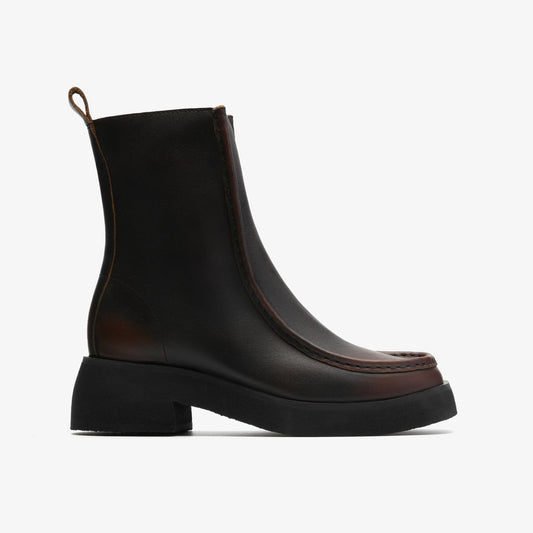 Botas De La Marca Clarks  Para Mujer Modelo Effery Zip Brown Combi En Color Marrón