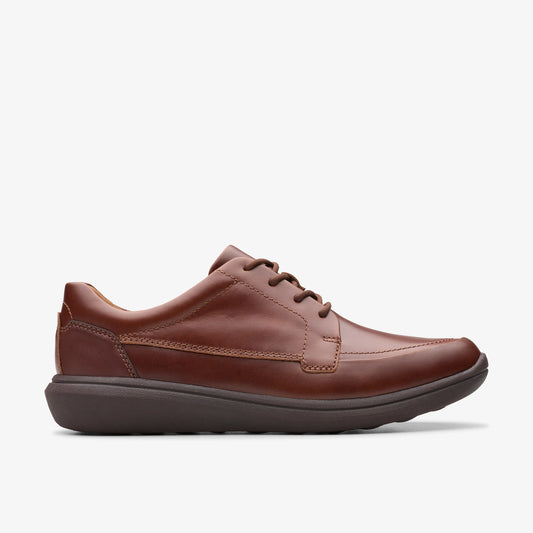 Sneakers De La Marca Clarks  Para Hombre Modelo Watchet Lace Dark Tan Lea En Color Marrón