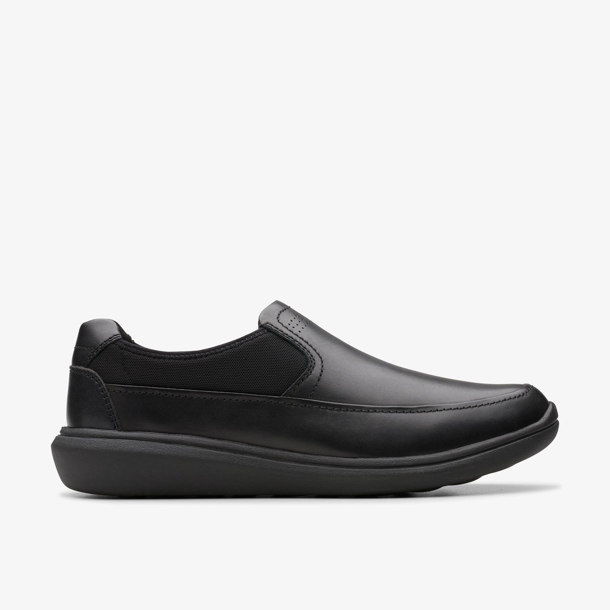 Sneakers De La Marca Clarks  Para Hombre Modelo Watchet Step Black Leather En Color Negro