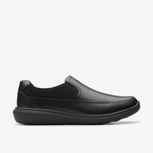 Sneakers De La Marca Clarks  Para Hombre Modelo Watchet Step Black Leather En Color Negro