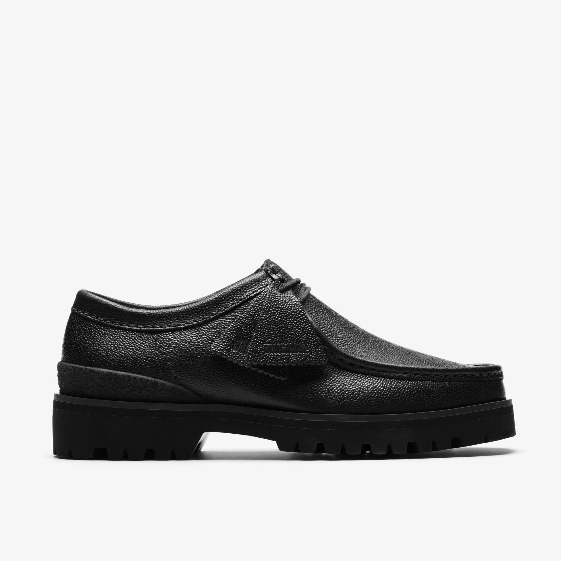 Zapatos Casual De La Marca Clarks  Para Hombre Modelo Walla Yukoner Blk Scotch Grain En Color Negro