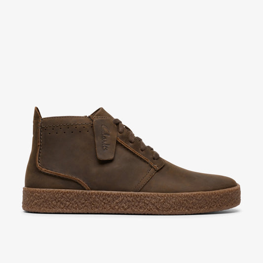 Botas De La Marca Clarks  Para Hombre Modelo Streethill Mid Khaki Nubuck En Color Caqui