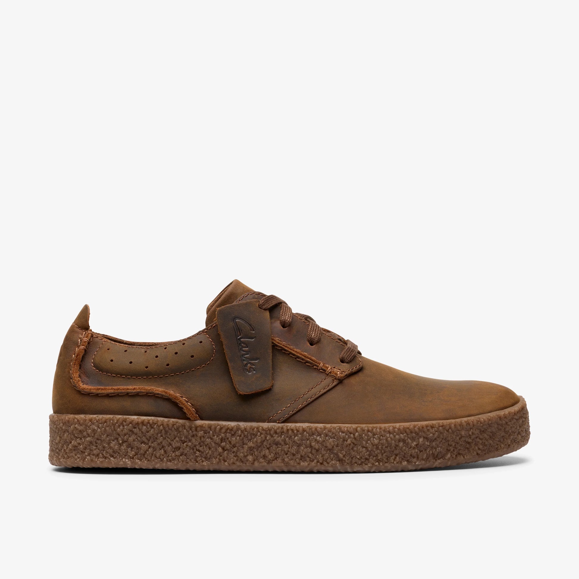Zapatos Casual De La Marca Clarks Para Hombre Modelo Streethilllace Beeswax Leather En Color Marrón