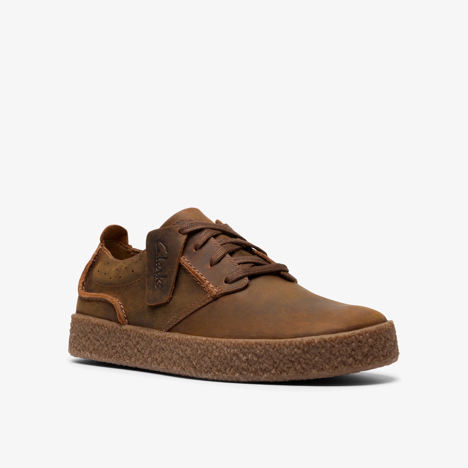 Zapatos Casual De La Marca Clarks Para Hombre Modelo Streethilllace Beeswax Leather En Color Marrón