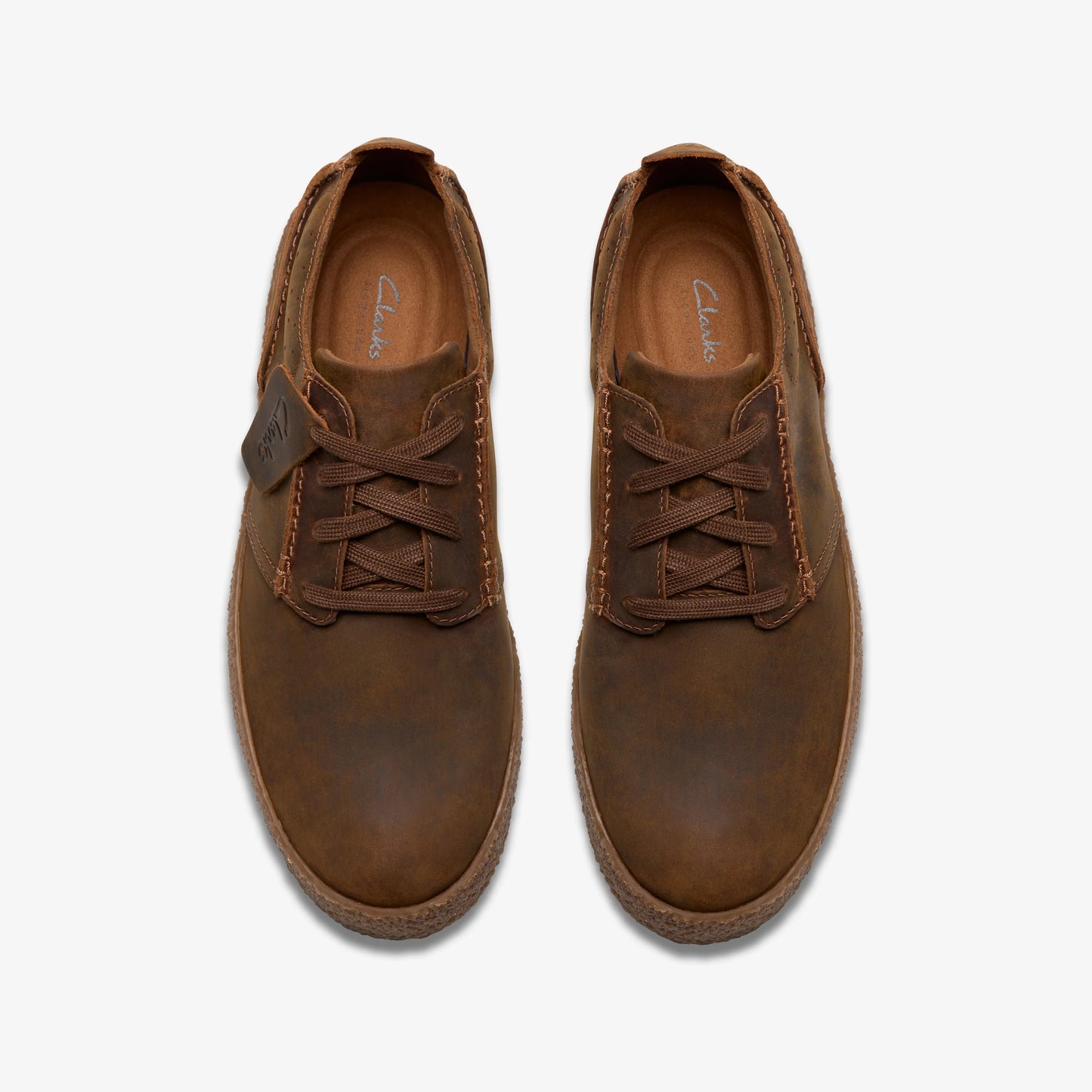 Zapatos Casual De La Marca Clarks Para Hombre Modelo Streethilllace Beeswax Leather En Color Marrón