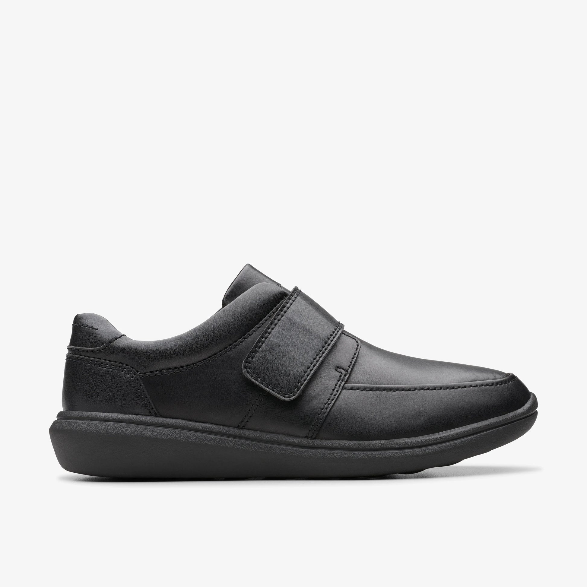 Sneakers De La Marca Clarks  Para Hombre Modelo Watchet Strap Black Leather En Color Negro