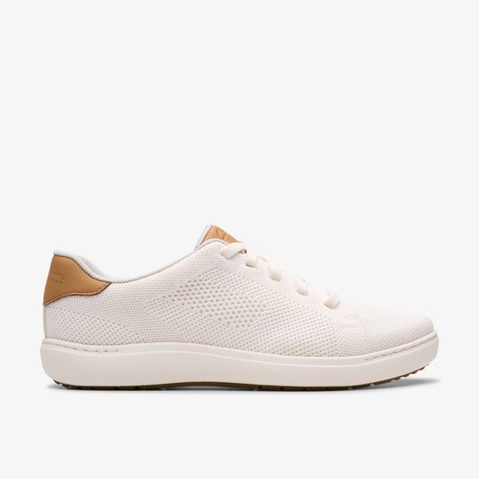 Zapatos Casual De La Marca Clarks  Para Mujer Modelo Nalle Walk White Knit En Color Blanco