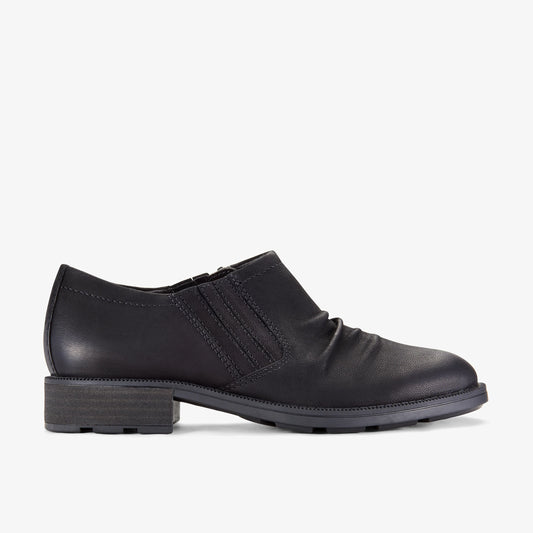Zapatos Casual De La Marca Clarks  Para Mujer Modelo Adalynn Ezra Black Nubuck En Color Negro