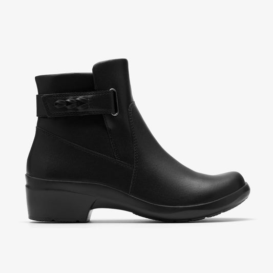 Botas De La Marca Clarks  Para Mujer Modelo Angie Serena Black Leather En Color Negro
