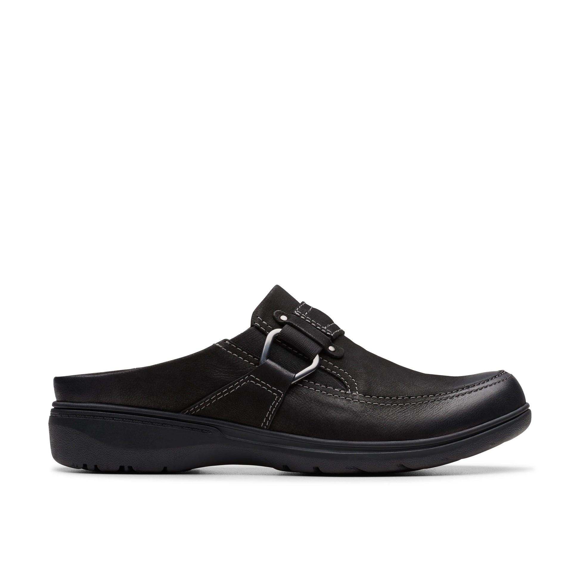 Zapatos Casual De La Marca Clarks  Para Mujer Modelo Carleigh Viola Black Nubuck En Color Negro