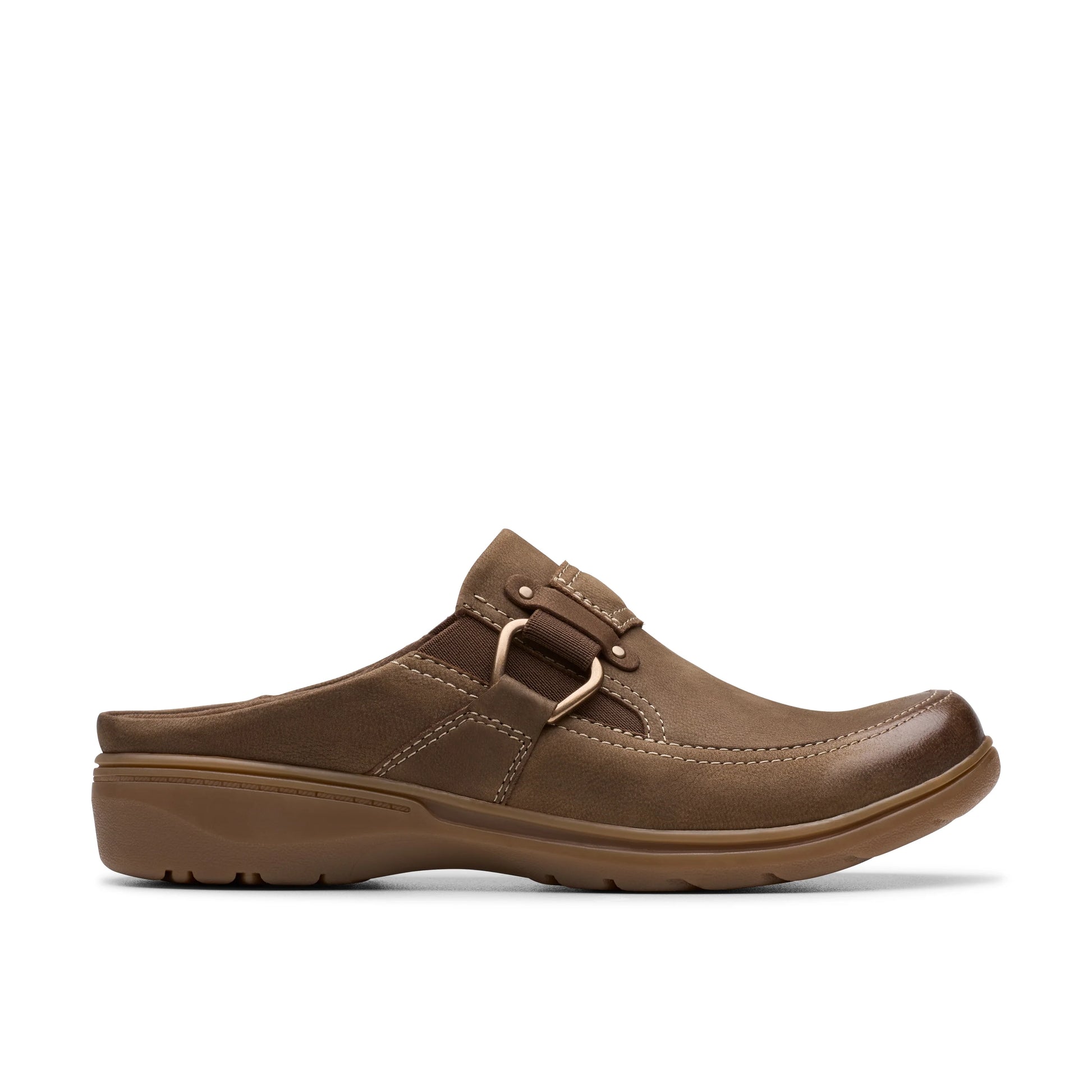 Zapatos Casual De La Marca Clarks  Para Mujer Modelo Carleigh Viola Mushroom Nubuck En Color Gris