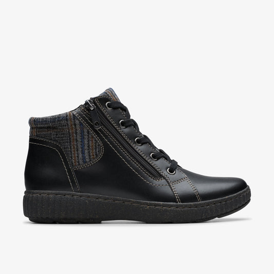Botas De La Marca Clarks  Para Mujer Modelo Caroline Spice Black Leather En Color Negro