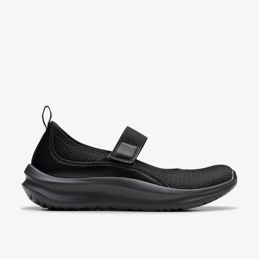 Sneakers De La Marca Clarks  Para Mujer Modelo Solevana Jane Black En Color Negro