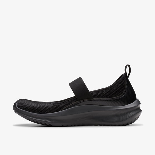 Sneakers De La Marca Clarks  Para Mujer Modelo Solevana Jane Black En Color Negro
