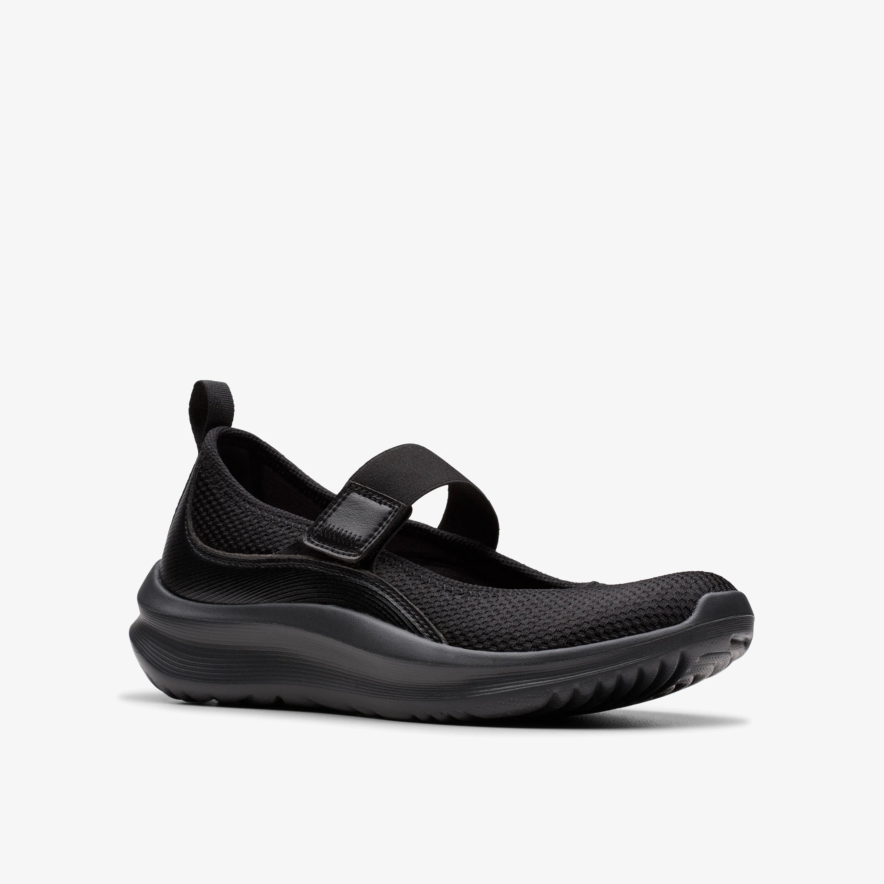 Sneakers De La Marca Clarks  Para Mujer Modelo Solevana Jane Black En Color Negro