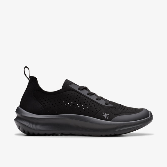 Sneakers De La Marca Clarks  Para Mujer Modelo Solevana Tie Black En Color Negro