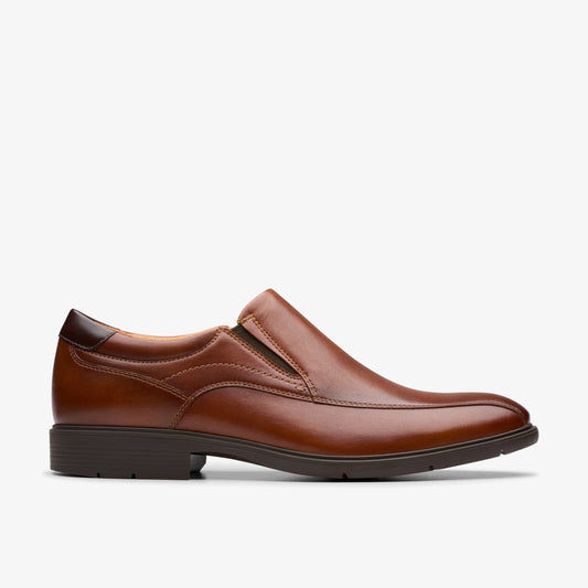 Zapatos De Vestir De La Marca Clarks  Para Hombre Modelo Eldredge Step Dark Tan Lea En Color Marrón