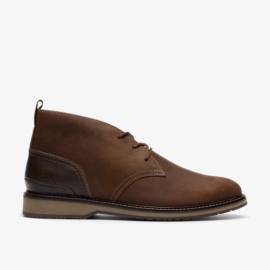 Zapatos Casual De La Marca Clarks  Para Hombre Modelo Monahan Chukka Beeswax Leather En Color Marrón