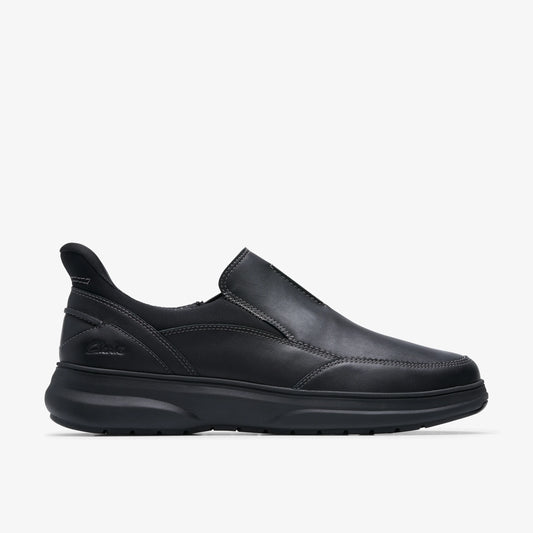 Zapatos Casual De La Marca Clarks  Para Hombre Modelo Mullan Step Black Leather En Color Negro