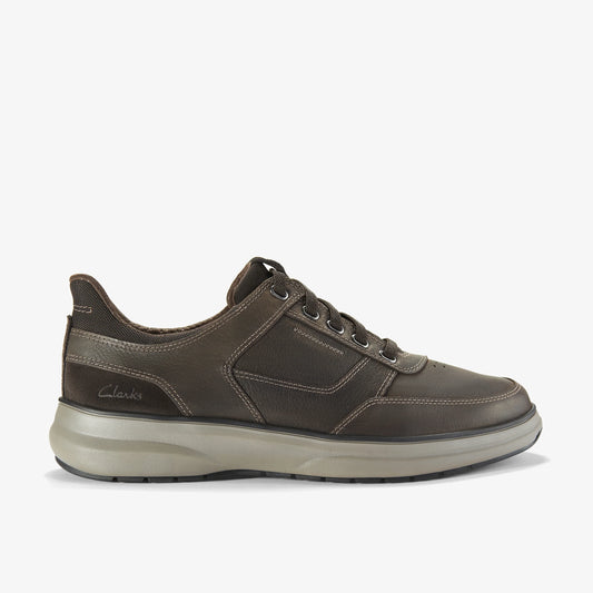 Zapatos Casual De La Marca Clarks  Para Hombre Modelo Mullan Easy Dark Brown Lea En Color Marrón