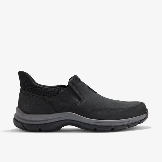 Zapatos Casual De La Marca Clarks  Para Hombre Modelo Spypath Step Black Nubuck En Color Negro