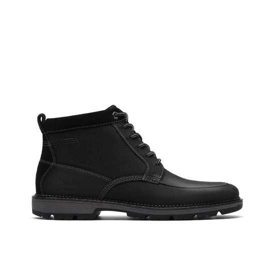 Botas De La Marca Clarks  Para Hombre Modelo Maplewalk Rise Black Leather En Color Negro
