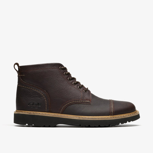 Botas De La Marca Clarks  Para Hombre Modelo Weltridge Zip Dark Brown Lea En Color Marrón