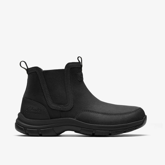 Botas De La Marca Clarks  Para Hombre Modelo Walpath Easy Black Leather En Color Negro