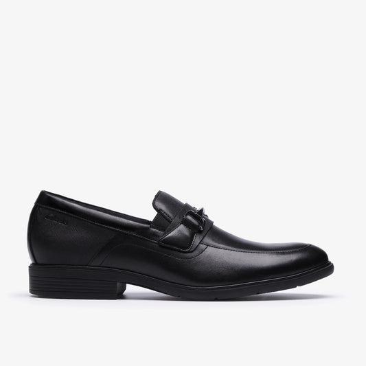 Zapatos De Vestir De La Marca Clarks  Para Hombre Modelo Steadwell Bit Black Leather En Color Negro