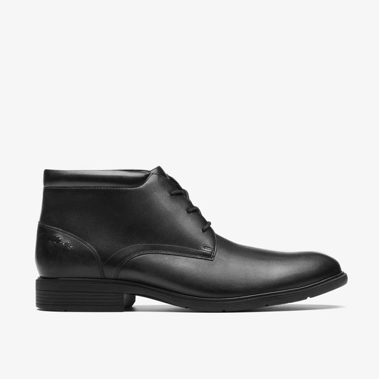 Botas De La Marca Clarks  Para Hombre Modelo Steadwell Mid Black Leather En Color Negro